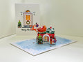 Merry Christmas House Origami Pop Cards 3D Pop Up Greeting Card Merry Christmas Thank You Handmade Best Wishes Blank Card Gift Happy Holidays Celebrate the Special Day Moment with Family and Friends