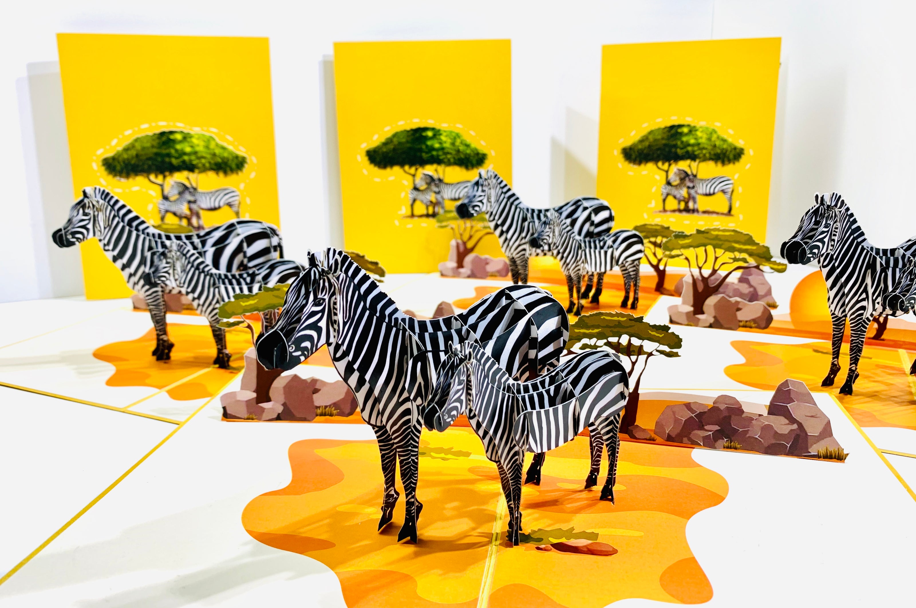 Mother & Baby Zebra Pop Up Card - Loved By All Ages Origami Pop Cards 3D Pop Up Greeting Card Happy Birthday Thank You Handmade Gift Thinking of You Blank Card for Any Occasion Happy Mother's Day Happy Father's Australiana Celebrate the Beauty