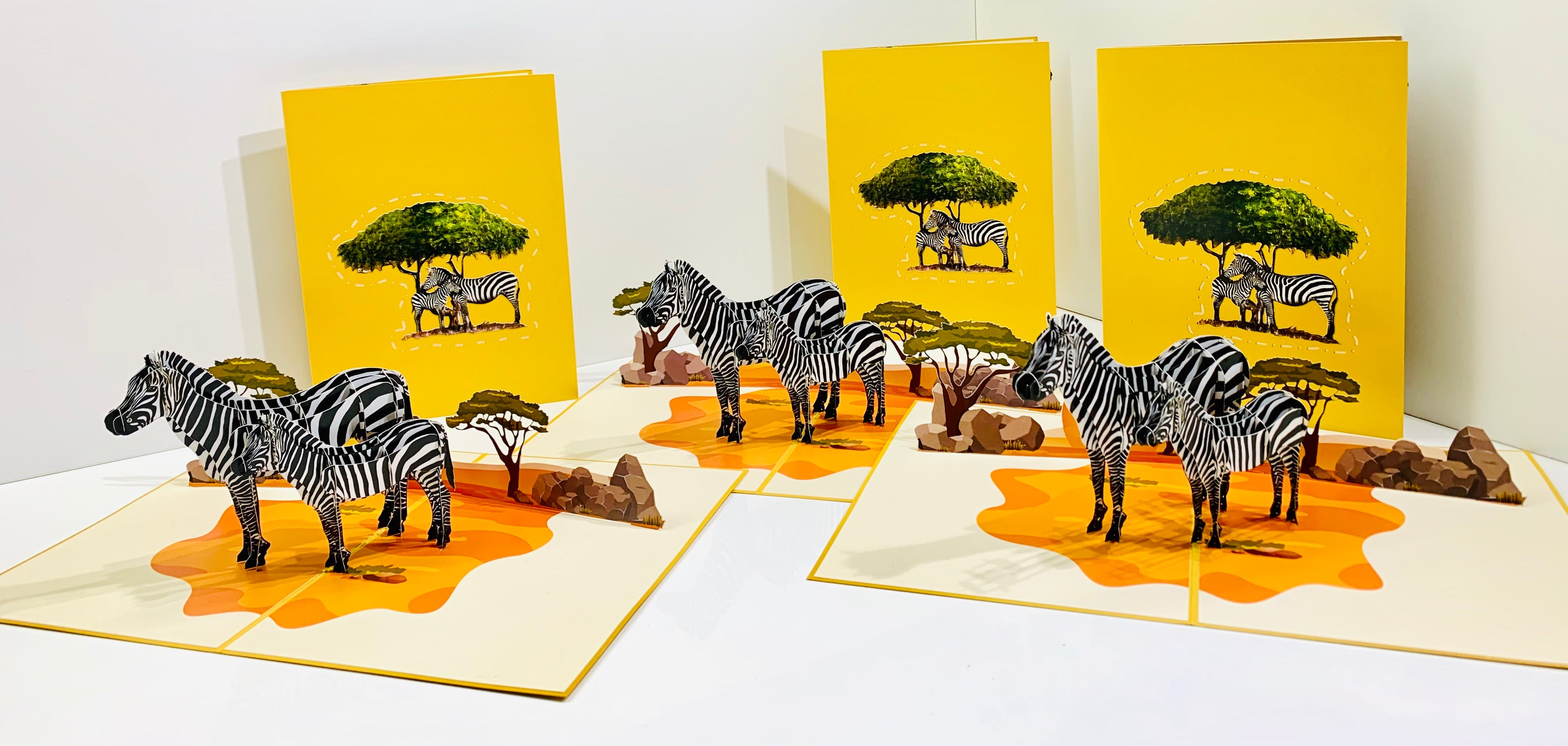 Mother & Baby Zebra Pop Up Card - Loved By All Ages Origami Pop Cards 3D Pop Up Greeting Card Happy Birthday Thank You Handmade Gift Thinking of You Blank Card for Any Occasion Happy Mother's Day Happy Father's Australiana Celebrate the Beauty