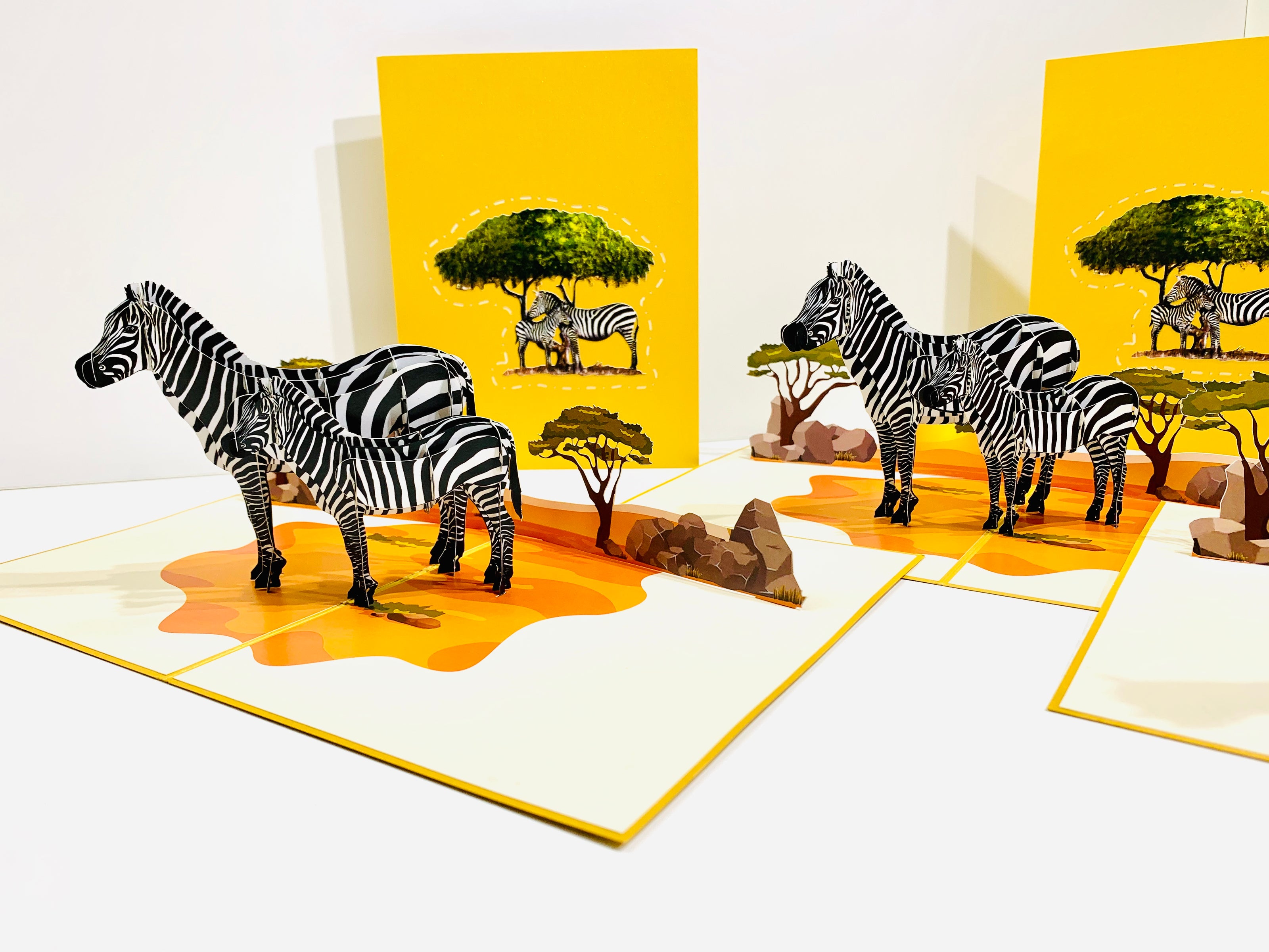 Mother & Baby Zebra Pop Up Card - Loved By All Ages Origami Pop Cards 3D Pop Up Greeting Card Happy Birthday Thank You Handmade Gift Thinking of You Blank Card for Any Occasion Happy Mother's Day Happy Father's Australiana Celebrate the Beauty
