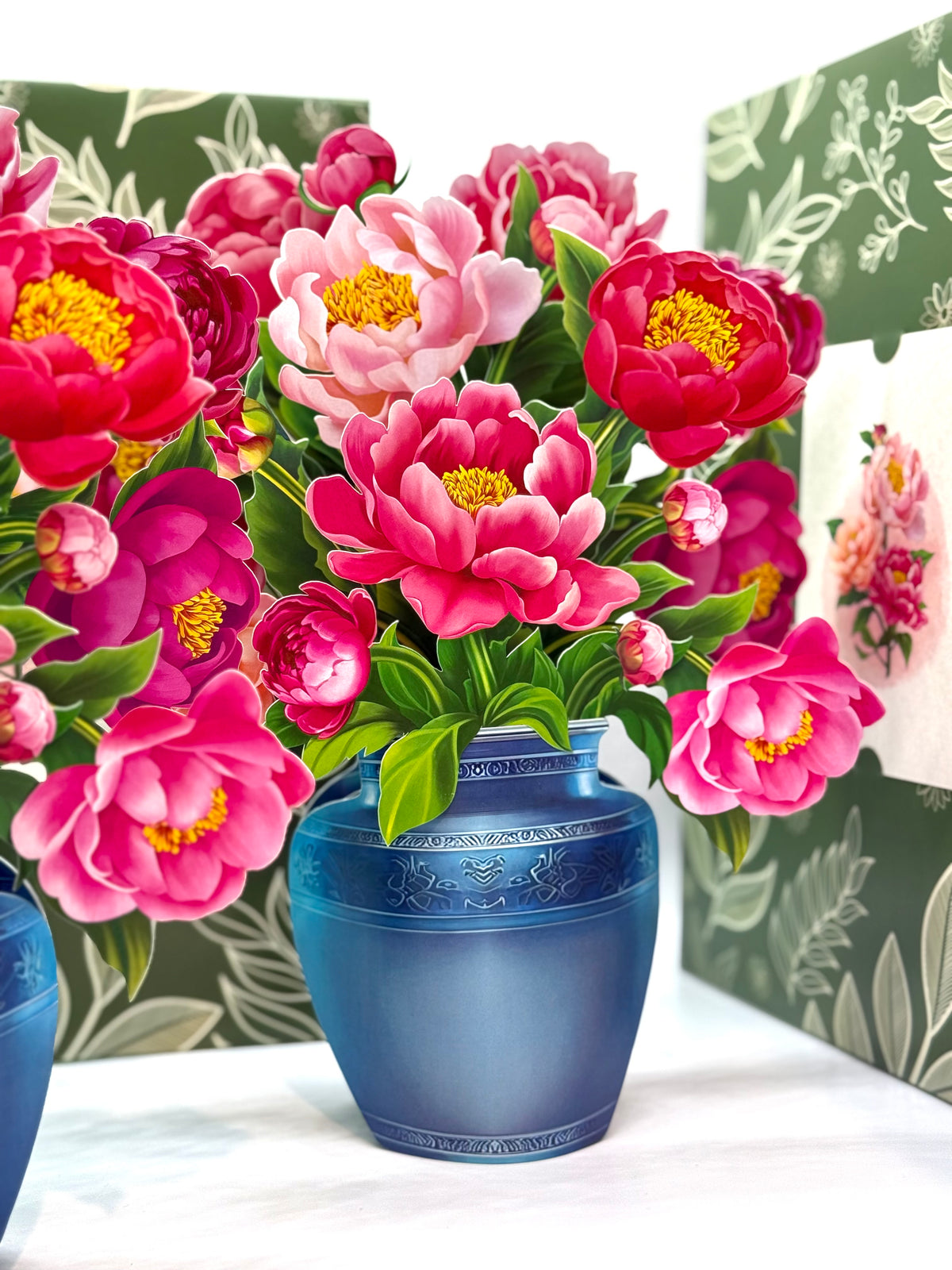 Peonie Pink Rose 3D Pop-Up Flower Bouquet Origami Pop Cards 3D Pop Up Greeting Card Happy Birthday Thank You Handmade Gift Thinking of You Blank Card for Any Occasion Happy Mother's Day Happy Father's Australiana Celebrate