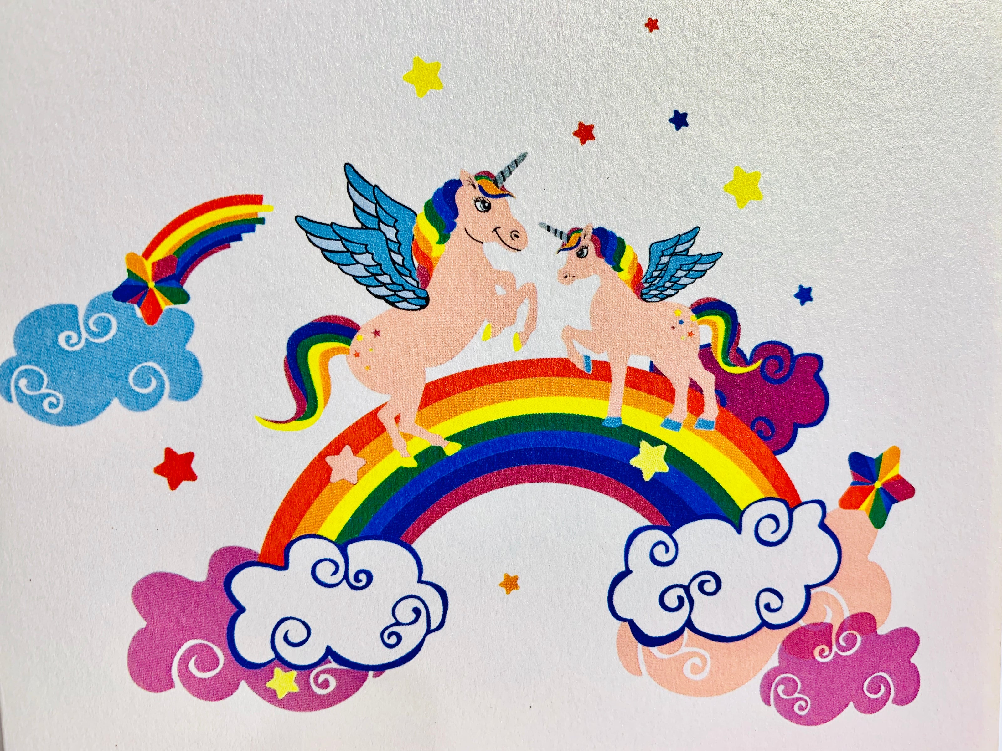 Pink Mother & Baby Unicorn Dancing over the Cloud Origami Pop Cards 3D Pop Up Greeting Card Happy Birthday Thank You Handmade Gift Thinking of You Blank Card for Any Occasion Happy Mother's Day Australiana Celebrate the Beauty of Animals Perfect Gift
