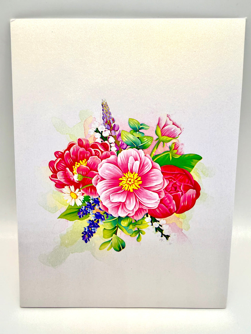 Pink Peony Rose Garden Origami Pop Cards 3D Pop Up Greeting Card Happy Birthday Thank You Handmade Gift Thinking of You Blank Card for Any Occasion Happy Mother's Day Happy Father's Australiana Celebrate the Beauty of Flower and Spring Element