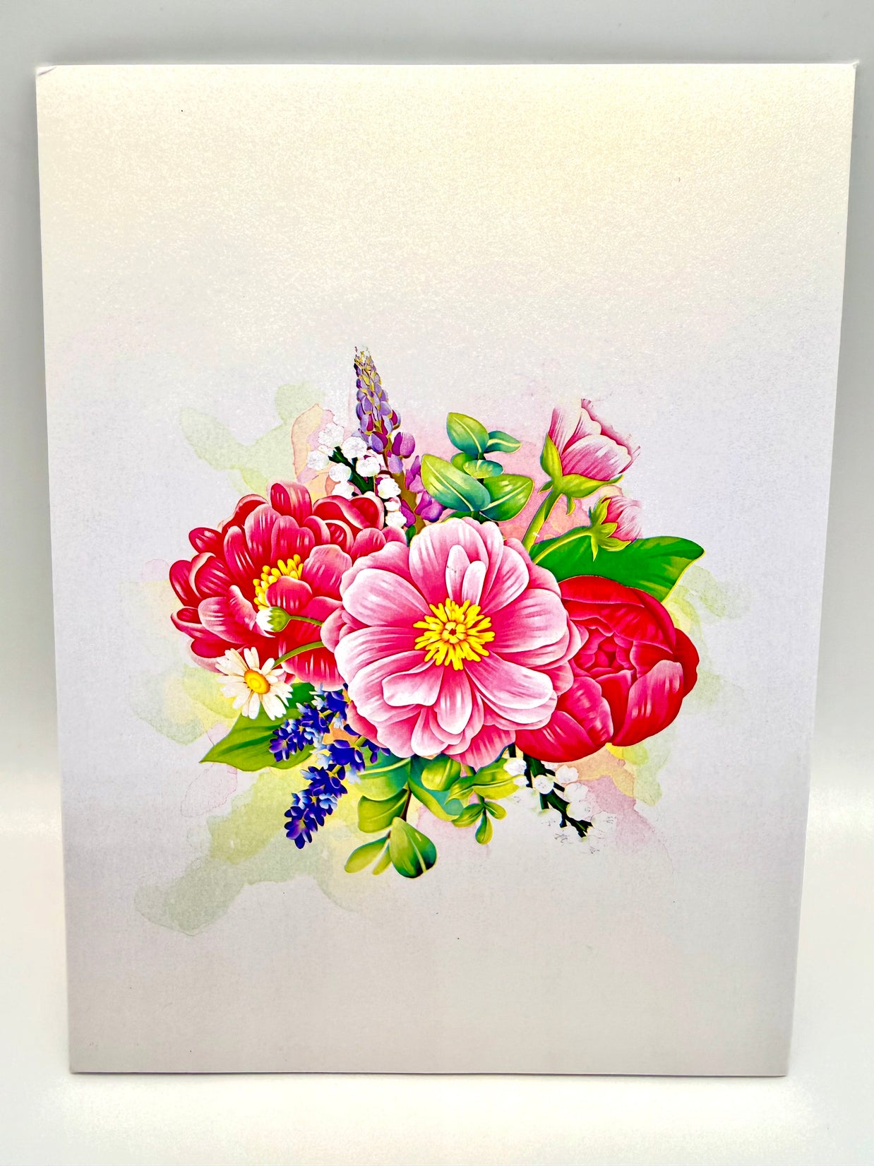 Pink Peony Rose Garden Origami Pop Cards 3D Pop Up Greeting Card Happy Birthday Thank You Handmade Gift Thinking of You Blank Card for Any Occasion Happy Mother's Day Happy Father's Australiana Celebrate the Beauty of Flower and Spring Element