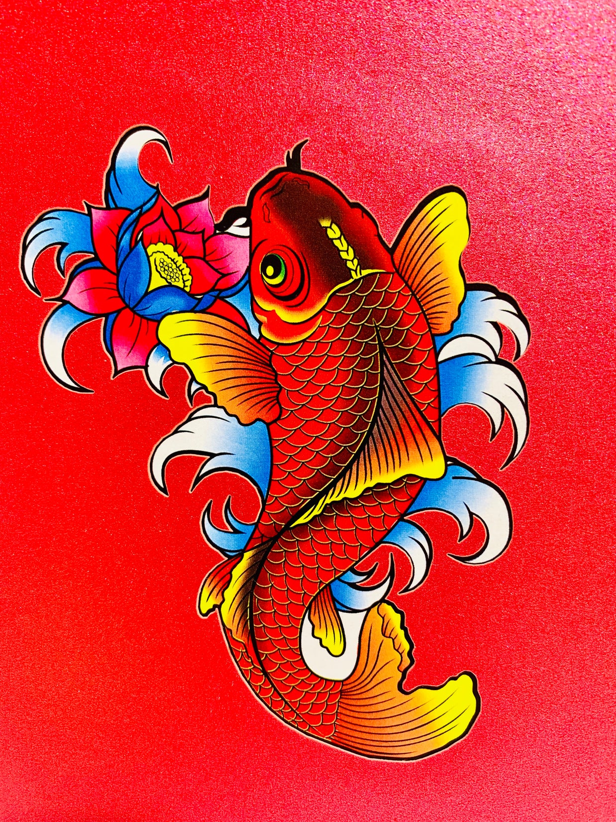 Red Koi Japanese Fish Origami Pop Cards 3D Pop Up Greeting Card Happy Birthday Thank You Handmade Gift Thinking of You Blank Card for Any Occasion Happy Mother's Day Happy Father's Australiana Celebrate the Beauty of Flower