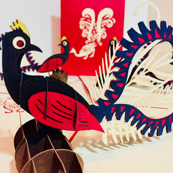 Lyrebird Australian Native Bird Origami Pop Cards 3D Pop Up Greeting Card Happy Birthday Thank You Handmade Gift Thinking of You Blank Card for Any Occasion Happy Mother's Day Happy Father's Australiana Birds