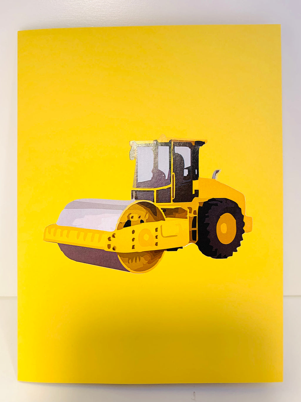 Road Roller Truck builds a Town Perfect for Construction Workers or Little Kids Origami Pop Cards 3D Pop Up Greeting Card Thank You Handmade Gift Thinking of You Happy Birthday Occasion Australiana Celebrate the Beauty and Happiness During Special Day