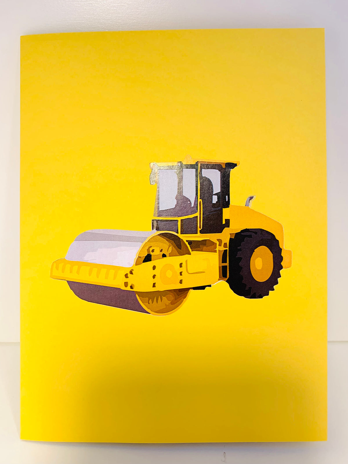 Road Roller Truck builds a Town Perfect for Construction Workers or Little Kids Origami Pop Cards 3D Pop Up Greeting Card Thank You Handmade Gift Thinking of You Happy Birthday Occasion Australiana Celebrate the Beauty and Happiness During Special Day