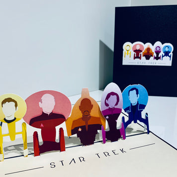 STAR TREK 3D Pop Up Greeting Card Happy Birthday Thank You Handmade Gift Thinking of You Blank Card for Any Occasion Happy Father's Australiana Celebrate the Party Friendship