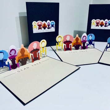 STAR TREK 3D Pop Up Greeting Card Happy Birthday Thank You Handmade Gift Thinking of You Blank Card for Any Occasion Happy Father's Australiana Celebrate the Party Friendship