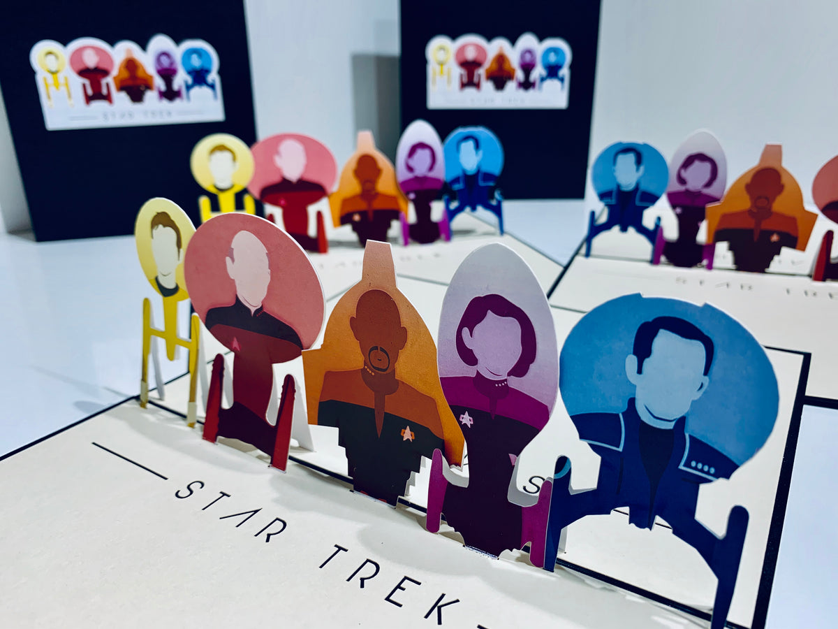 STAR TREK 3D Pop Up Greeting Card Happy Birthday Thank You Handmade Gift Thinking of You Blank Card for Any Occasion Happy Father's Australiana Celebrate the Party Friendship
