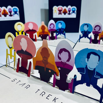 STAR TREK 3D Pop Up Greeting Card Happy Birthday Thank You Handmade Gift Thinking of You Blank Card for Any Occasion Happy Father's Australiana Celebrate the Party Friendship