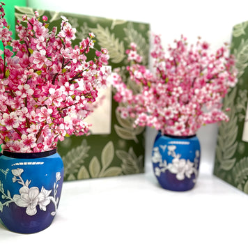 Sakura Pink Cherry Blossom 3D Pop-Up Flower Bouquet Origami Pop Cards 3D Pop Up Greeting Card Happy Birthday Thank You Handmade Gift Thinking of You Blank Card for Any Occasion Happy Mother's Day Happy Father's Australiana Celebrate