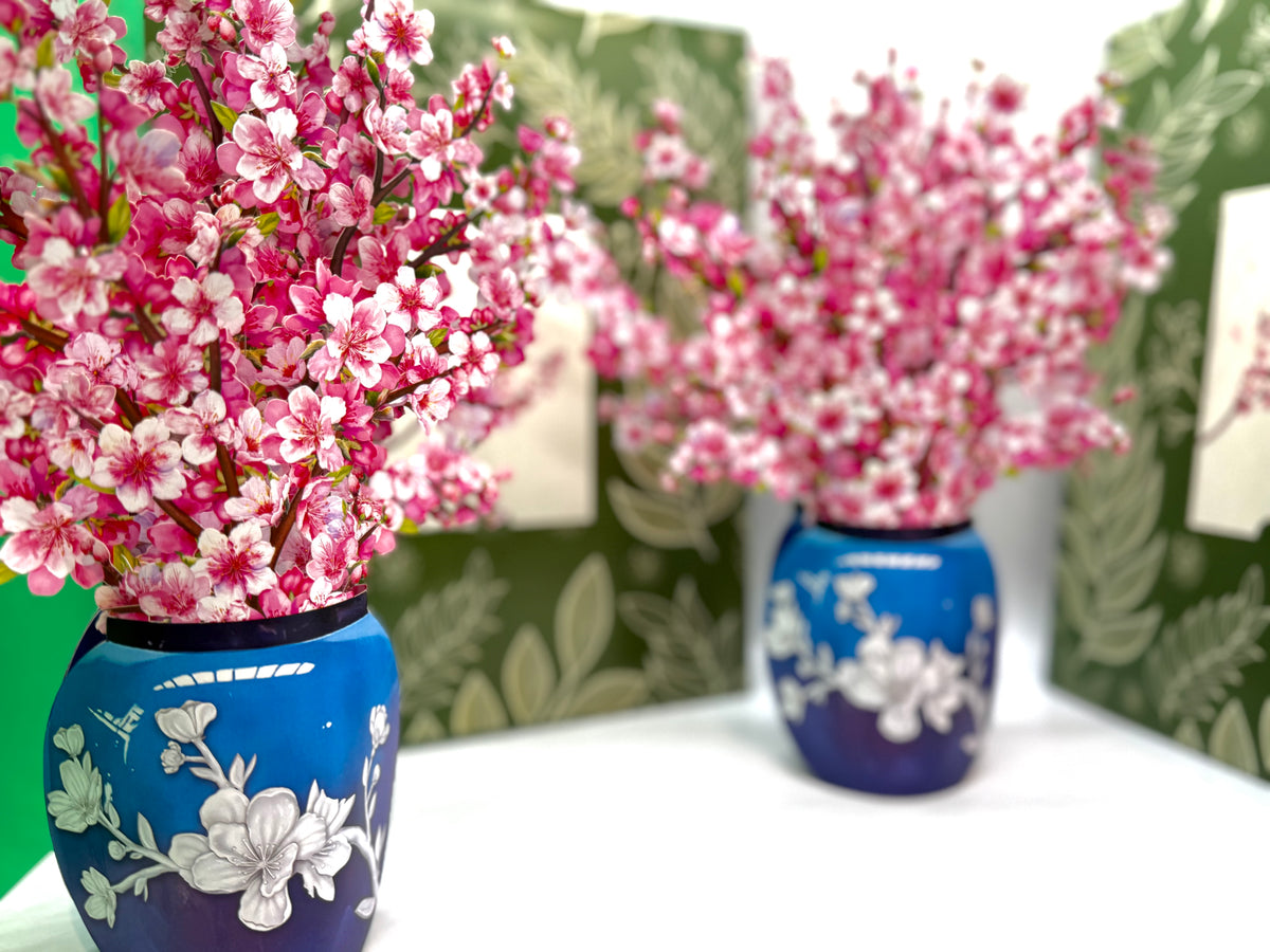 Sakura Pink Cherry Blossom 3D Pop-Up Flower Bouquet Origami Pop Cards 3D Pop Up Greeting Card Happy Birthday Thank You Handmade Gift Thinking of You Blank Card for Any Occasion Happy Mother's Day Happy Father's Australiana Celebrate
