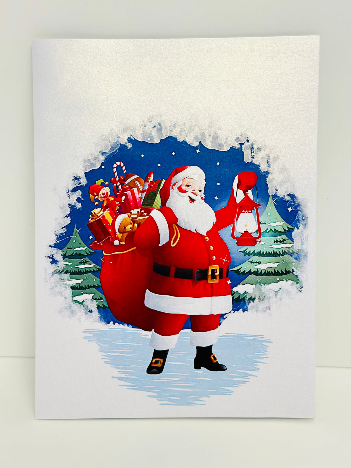 Santa with Toy Bag Origami Pop Cards 3D Pop Up Greeting Card Merry Christmas Thank You Handmade Best Wishes Blank Card Gift Happy Holidays Celebrate the Special Day Moment with Family and Friends
