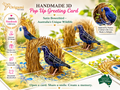 Satin Bowerbird - Australia's Unique Wildlife Origami Pop Cards 3D Pop Up Greeting Card Celebrate Happy Birthday Thank You Handmade Best Wishes Gift Thinking of You Blank Card for Any Occasion Happy Mother's Day Happy Father's Day Australiana Nature