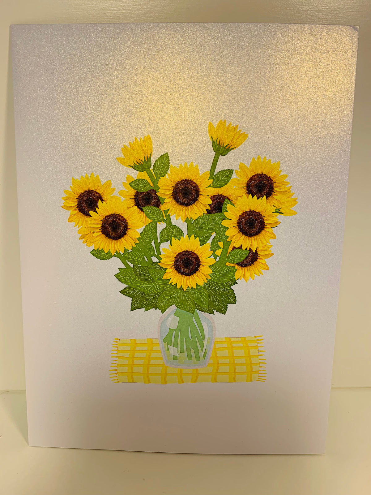 Spring Golden Sunflower Bouquet in Vase Pop Cards 3D Pop Up Greeting Card Happy Birthday Thank You Handmade Gift Thinking of You Blank Card for Any Occasion Happy Mother's Day Happy Father's Australiana Celebrate the Beauty of Flower