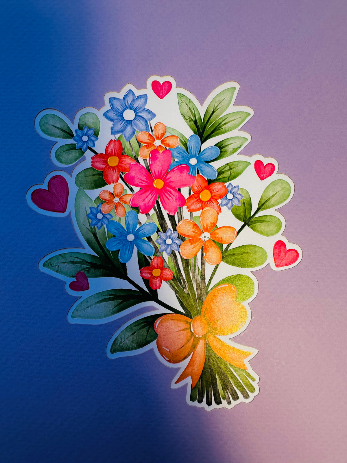 Spring Pink Purple Mixed Daisy Flower Bouquet Origami Pop Cards 3D Pop Up Greeting Card Happy Birthday Thank You Handmade Gift Thinking of You Blank Card for Any Occasion Happy Mother's Day Happy Father's Australiana Celebrate the Beauty of Flower