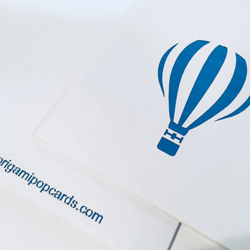 Stunning Hot Air Balloon in White Cover Origami Pop Cards 3D Pop Up Greeting Card Thank You Handmade Gift Thinking of You Blank Card for Happy Birthday Occasion Australiana Celebrate the Beauty and Happiness During Special Day Best Wishes Gift