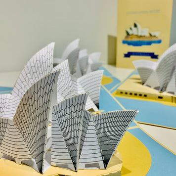 Stunning Sydney Opera House Australia 3D POP UP GREETING CARD - Created by Origami Pop Cards – 3D Pop Up Greeting Cards, Australian Design & Handmade, 3D Pop Up Magical Paper Cards, Handmade Pop Up Cards Celebrate Love Anniversary Heart Fell Romantic