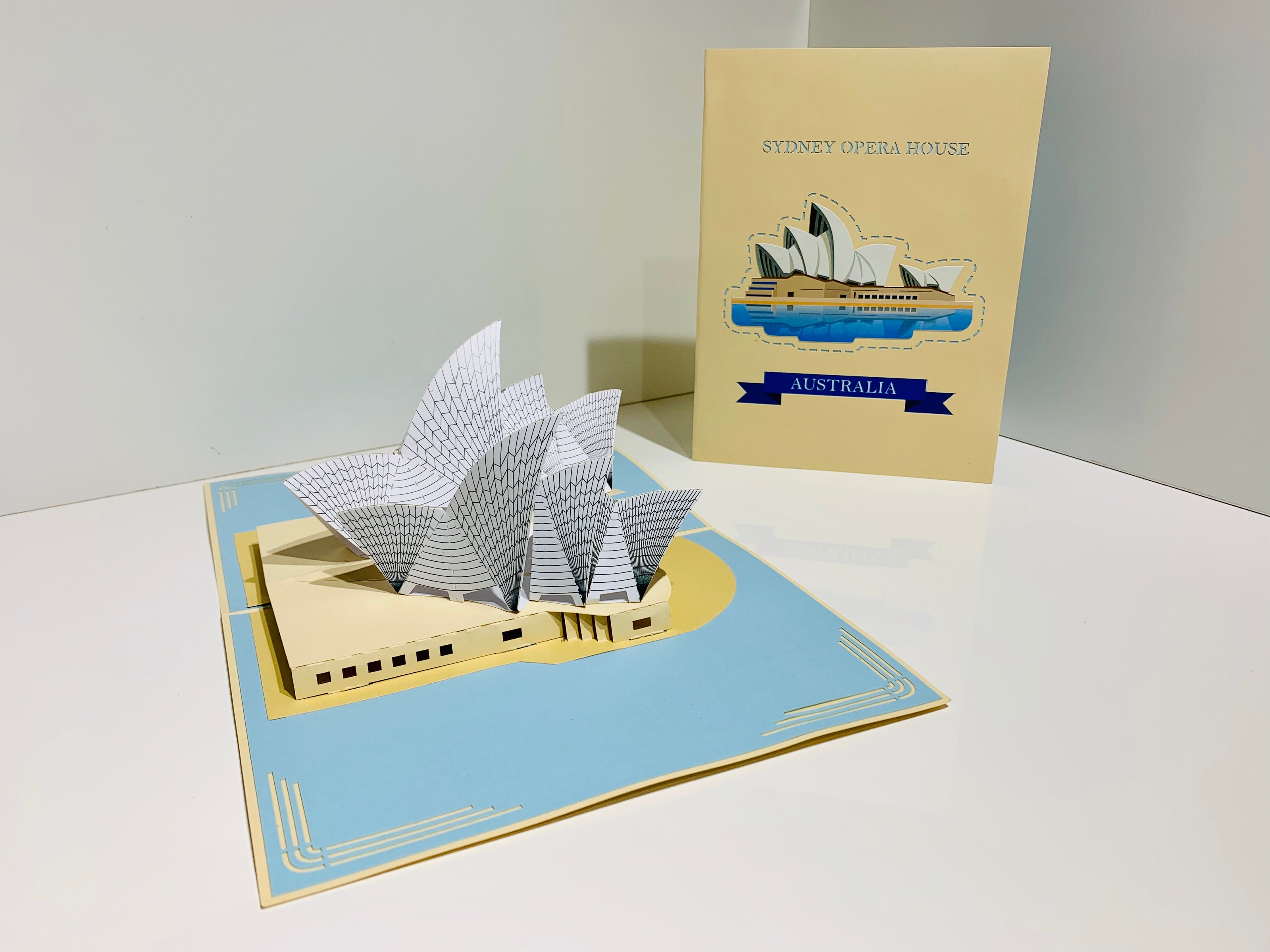 Stunning Sydney Opera House Australia 3D POP UP GREETING CARD - Created by Origami Pop Cards – 3D Pop Up Greeting Cards, Australian Design & Handmade, 3D Pop Up Magical Paper Cards, Handmade Pop Up Cards Celebrate Love Anniversary Heart Fell Romantic