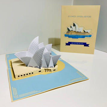 Stunning Sydney Opera House Australia 3D POP UP GREETING CARD - Created by Origami Pop Cards – 3D Pop Up Greeting Cards, Australian Design & Handmade, 3D Pop Up Magical Paper Cards, Handmade Pop Up Cards Celebrate Love Anniversary Heart Fell Romantic