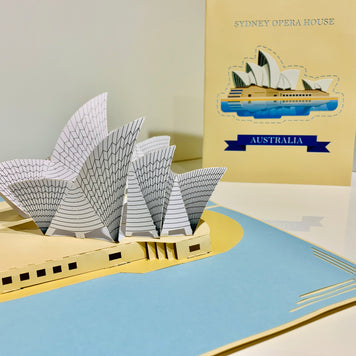 Stunning Sydney Opera House Australia 3D POP UP GREETING CARD - Created by Origami Pop Cards – 3D Pop Up Greeting Cards, Australian Design & Handmade, 3D Pop Up Magical Paper Cards, Handmade Pop Up Cards Celebrate Love Anniversary Heart Fell Romantic