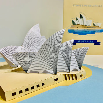 Stunning Sydney Opera House Australia 3D POP UP GREETING CARD - Created by Origami Pop Cards – 3D Pop Up Greeting Cards, Australian Design & Handmade, 3D Pop Up Magical Paper Cards, Handmade Pop Up Cards Celebrate Love Anniversary Heart Fell Romantic