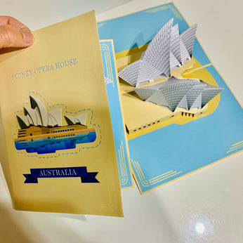Stunning Sydney Opera House Australia 3D POP UP GREETING CARD - Created by Origami Pop Cards – 3D Pop Up Greeting Cards, Australian Design & Handmade, 3D Pop Up Magical Paper Cards, Handmade Pop Up Cards Celebrate Love Anniversary Heart Fell Romantic