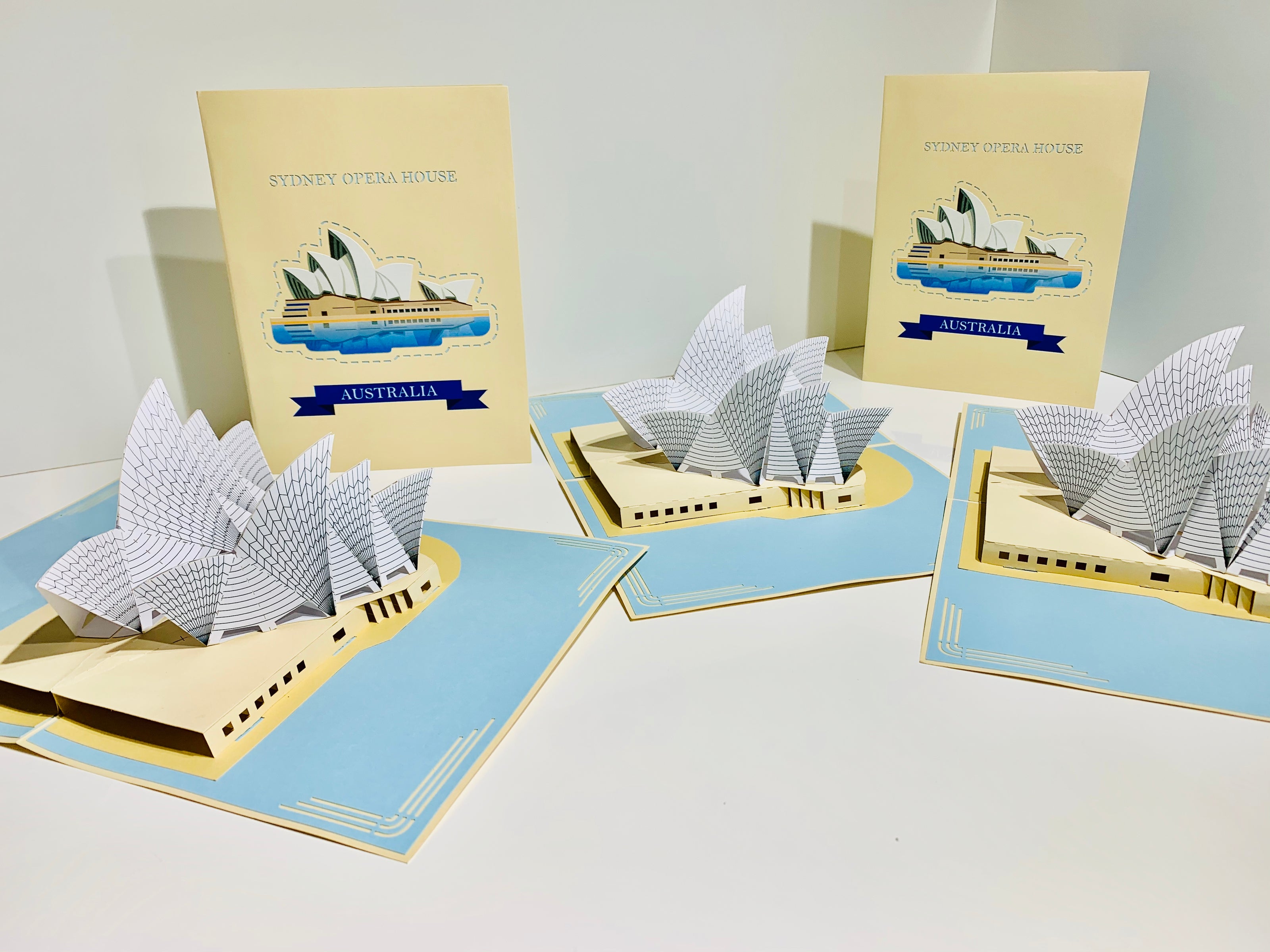 Stunning Sydney Opera House Australia 3D POP UP GREETING CARD - Created by Origami Pop Cards – 3D Pop Up Greeting Cards, Australian Design & Handmade, 3D Pop Up Magical Paper Cards, Handmade Pop Up Cards Celebrate Love Anniversary Heart Fell Romantic