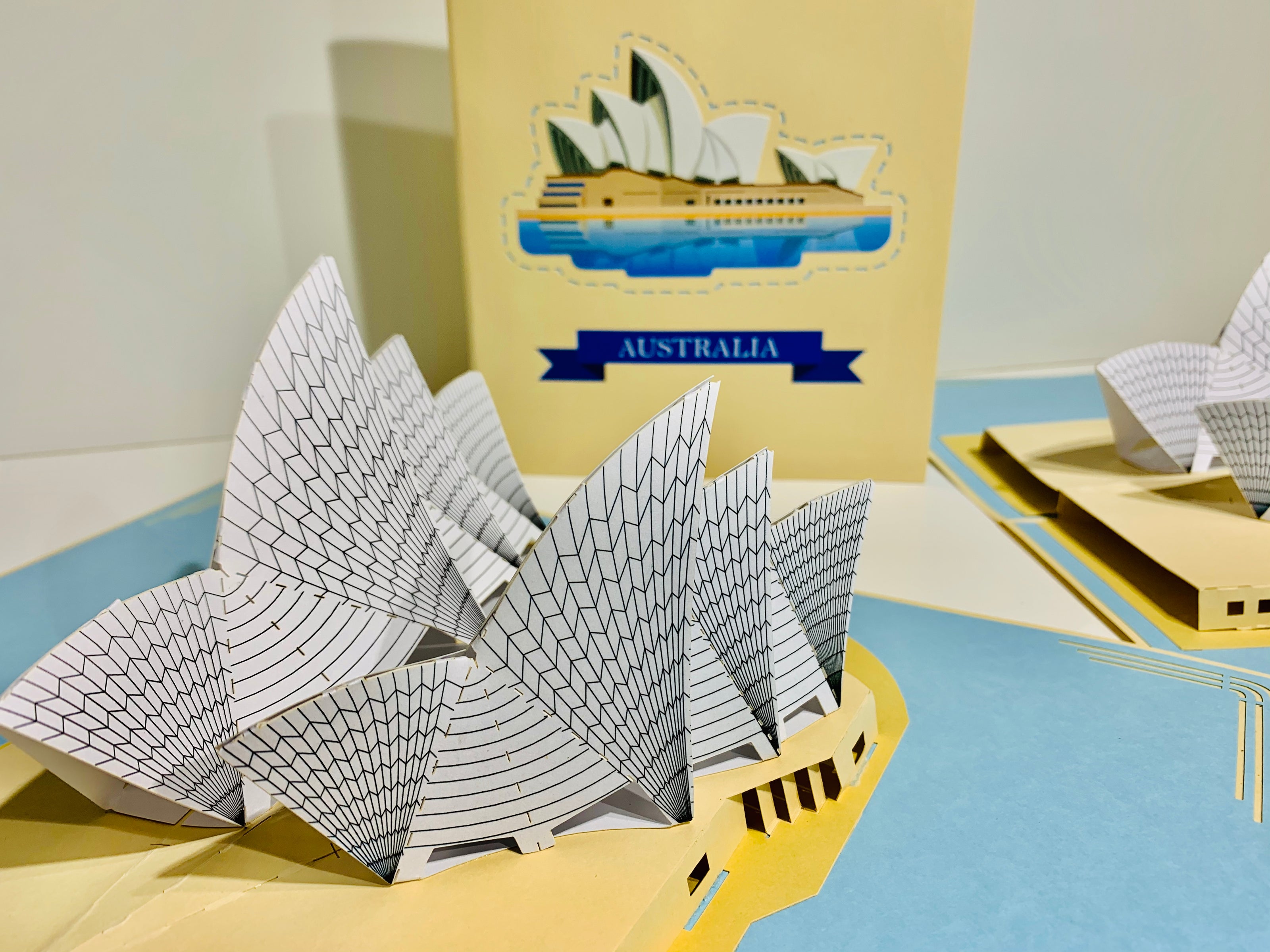 Stunning Sydney Opera House Australia 3D POP UP GREETING CARD - Created by Origami Pop Cards – 3D Pop Up Greeting Cards, Australian Design & Handmade, 3D Pop Up Magical Paper Cards, Handmade Pop Up Cards Celebrate Love Anniversary Heart Fell Romantic