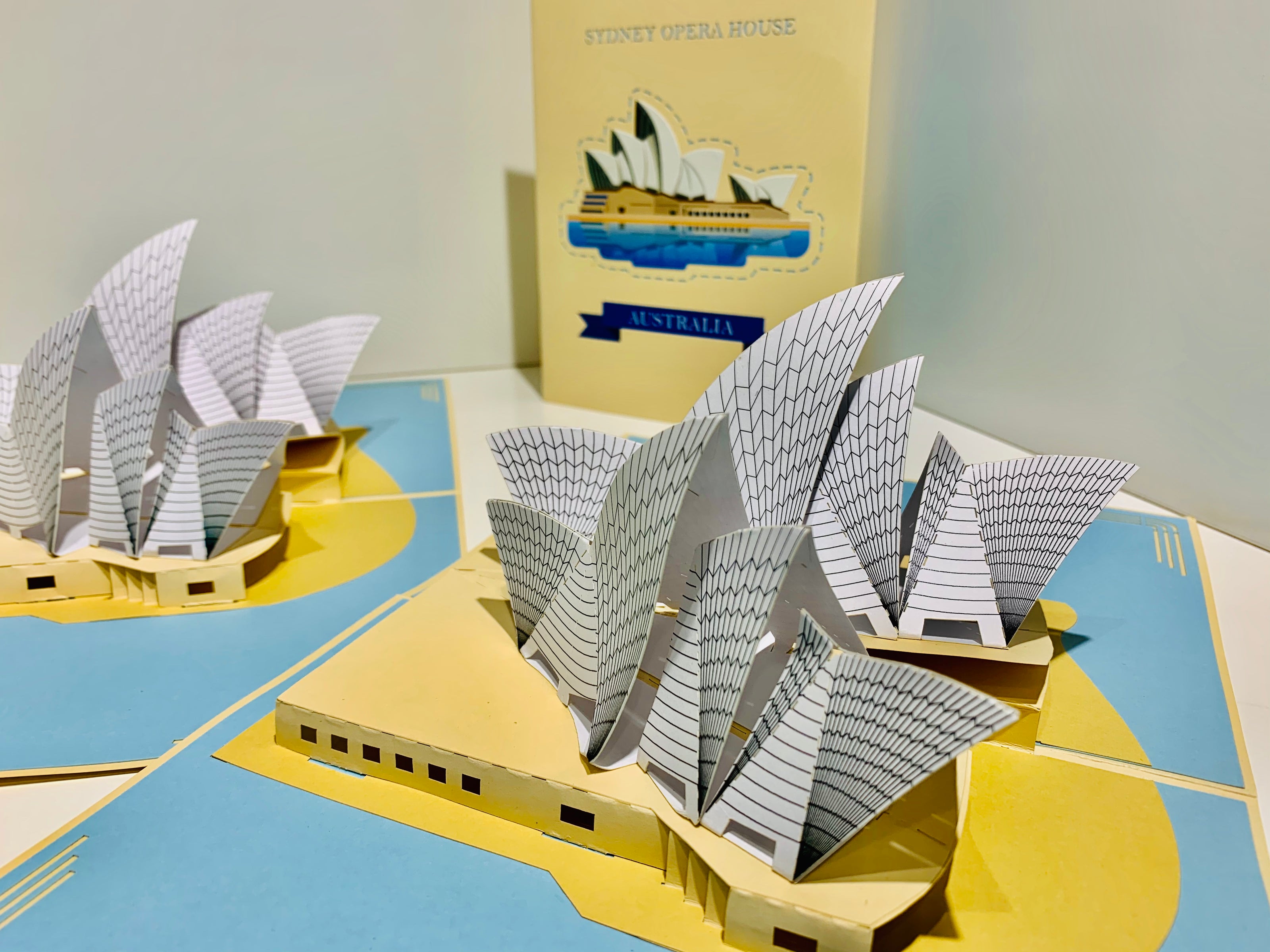 Stunning Sydney Opera House Australia 3D POP UP GREETING CARD - Created by Origami Pop Cards – 3D Pop Up Greeting Cards, Australian Design & Handmade, 3D Pop Up Magical Paper Cards, Handmade Pop Up Cards Celebrate Love Anniversary Heart Fell Romantic