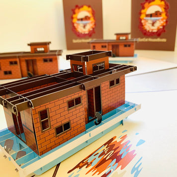 SunCat Houseboats - A Dream Home Origami Pop Cards 3D Pop Up Greeting Card Happy Birthday Thank You Handmade Gift Thinking of You Blank Card for Any Occasion Happy Mother's Day Happy Father's Australiana Celebrate the Beauty