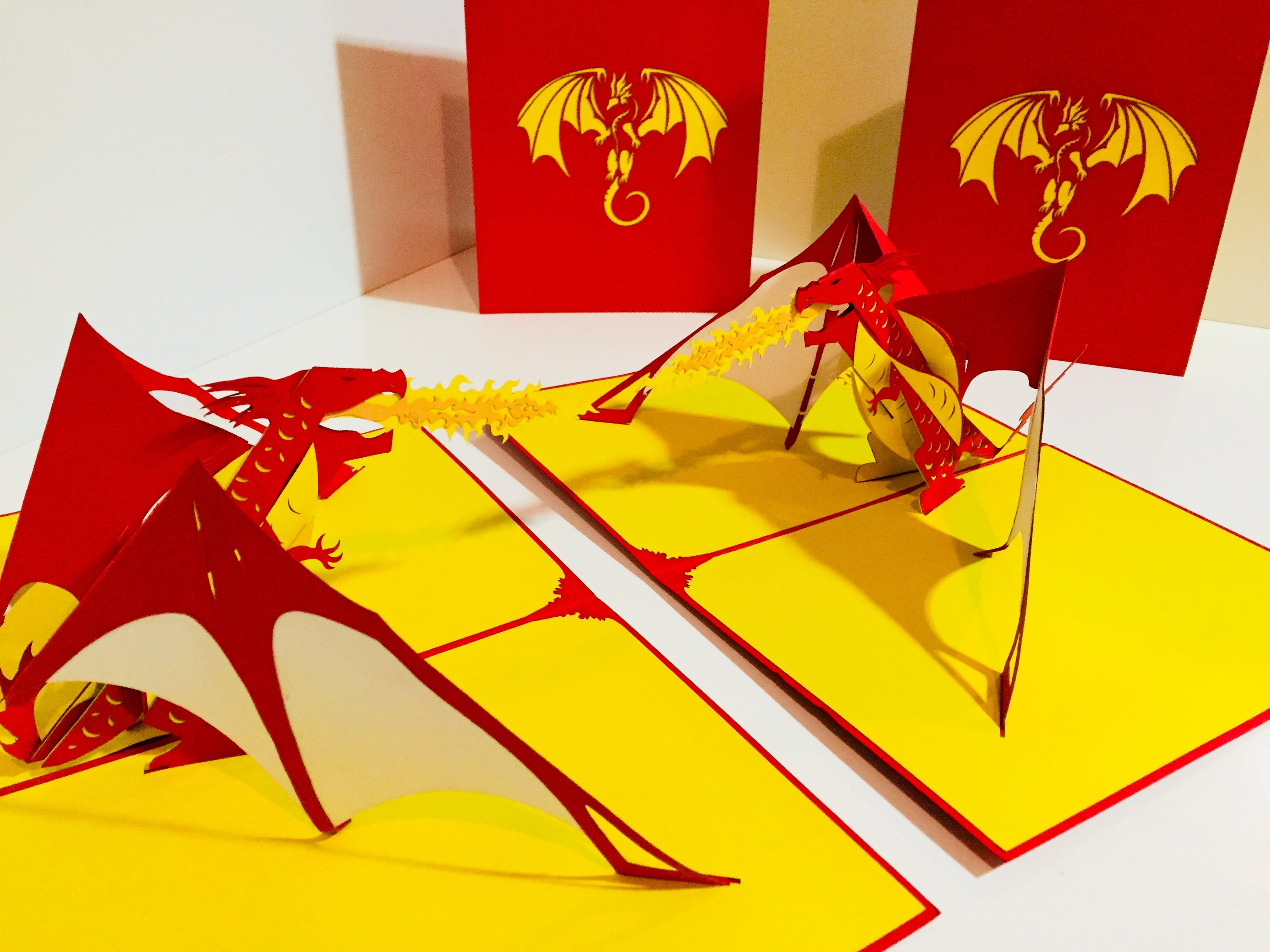 Super Cool Fire Breathing Dragon Origami Pop Cards 3D Pop Up Greeting Card Happy Birthday Thank You Handmade Gift Thinking of You Blank Card for Any Occasion Happy Mother's Day Happy Father's Australiana Celebrate the Beauty of Animals Perfect for Boy