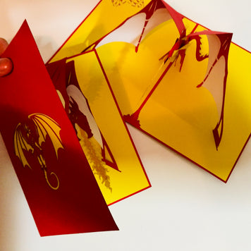 Super Cool Fire Breathing Dragon Origami Pop Cards 3D Pop Up Greeting Card Happy Birthday Thank You Handmade Gift Thinking of You Blank Card for Any Occasion Happy Mother's Day Happy Father's Australiana Celebrate the Beauty of Animals Perfect for Boy