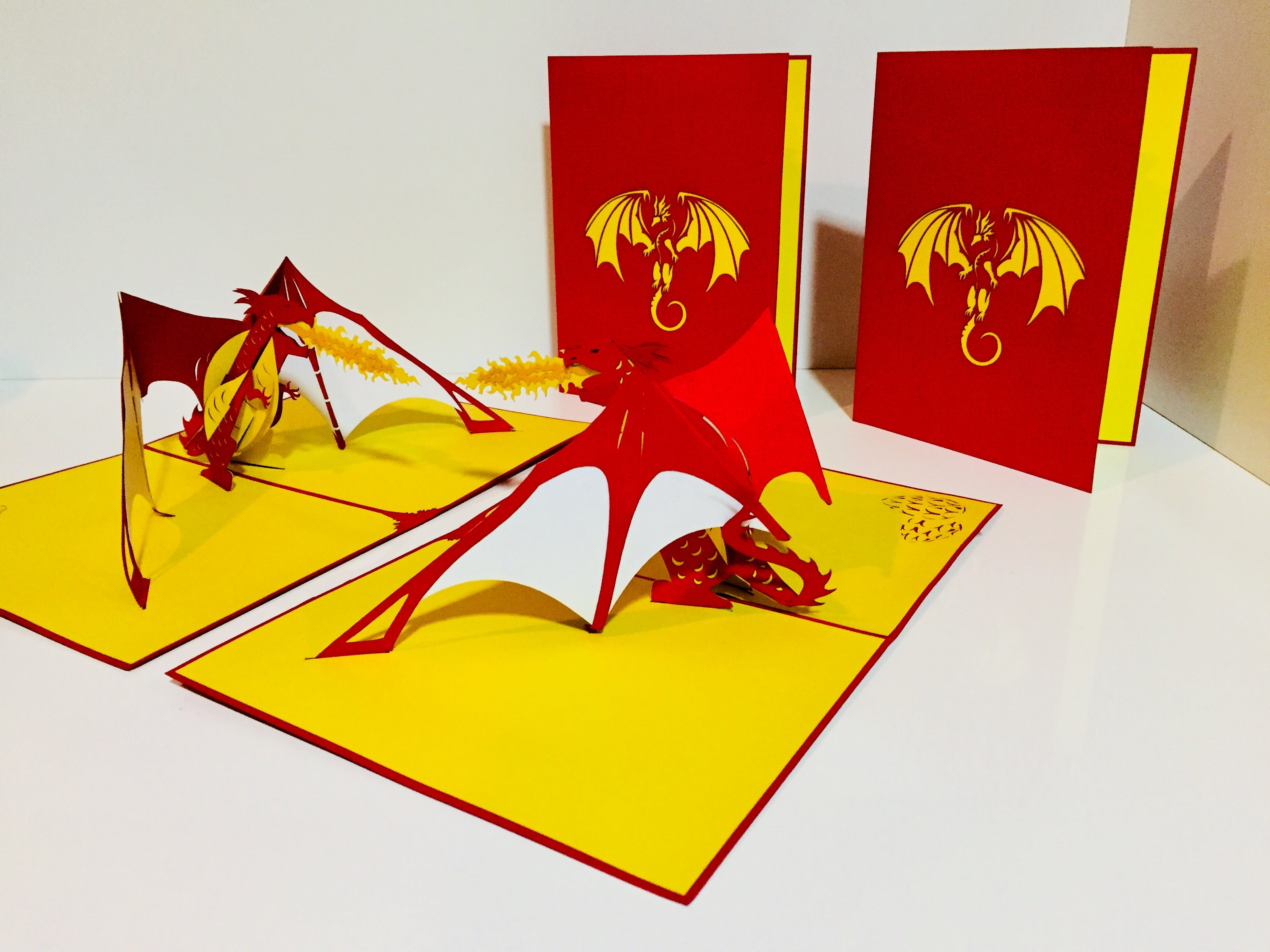 Super Cool Fire Breathing Dragon Origami Pop Cards 3D Pop Up Greeting Card Happy Birthday Thank You Handmade Gift Thinking of You Blank Card for Any Occasion Happy Mother's Day Happy Father's Australiana Celebrate the Beauty of Animals Perfect for Boy