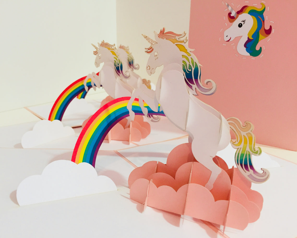 Super Cute Fairy Unicorn Origami Pop Cards 3D Pop Up Greeting Card Happy Birthday Thank You Handmade Gift Thinking of You Blank Card for Any Occasion Happy Mother's Day Australiana Celebrate the Beauty of Animals Perfect Gift for Girl (Copy)