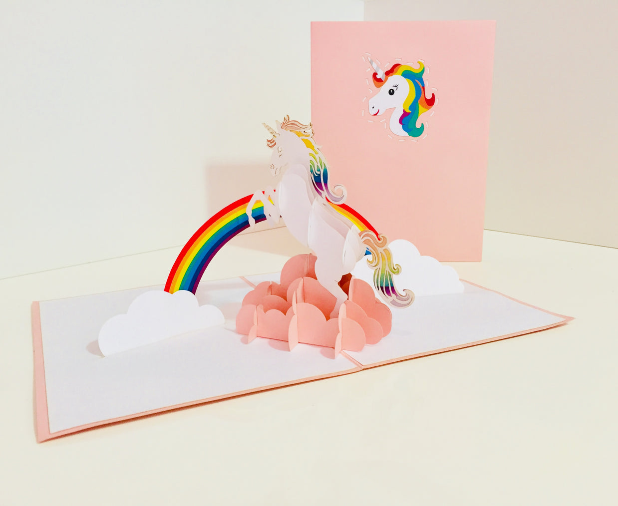 Super Cute Fairy Unicorn Origami Pop Cards 3D Pop Up Greeting Card Happy Birthday Thank You Handmade Gift Thinking of You Blank Card for Any Occasion Happy Mother's Day Australiana Celebrate the Beauty of Animals Perfect Gift for Girl (Copy)