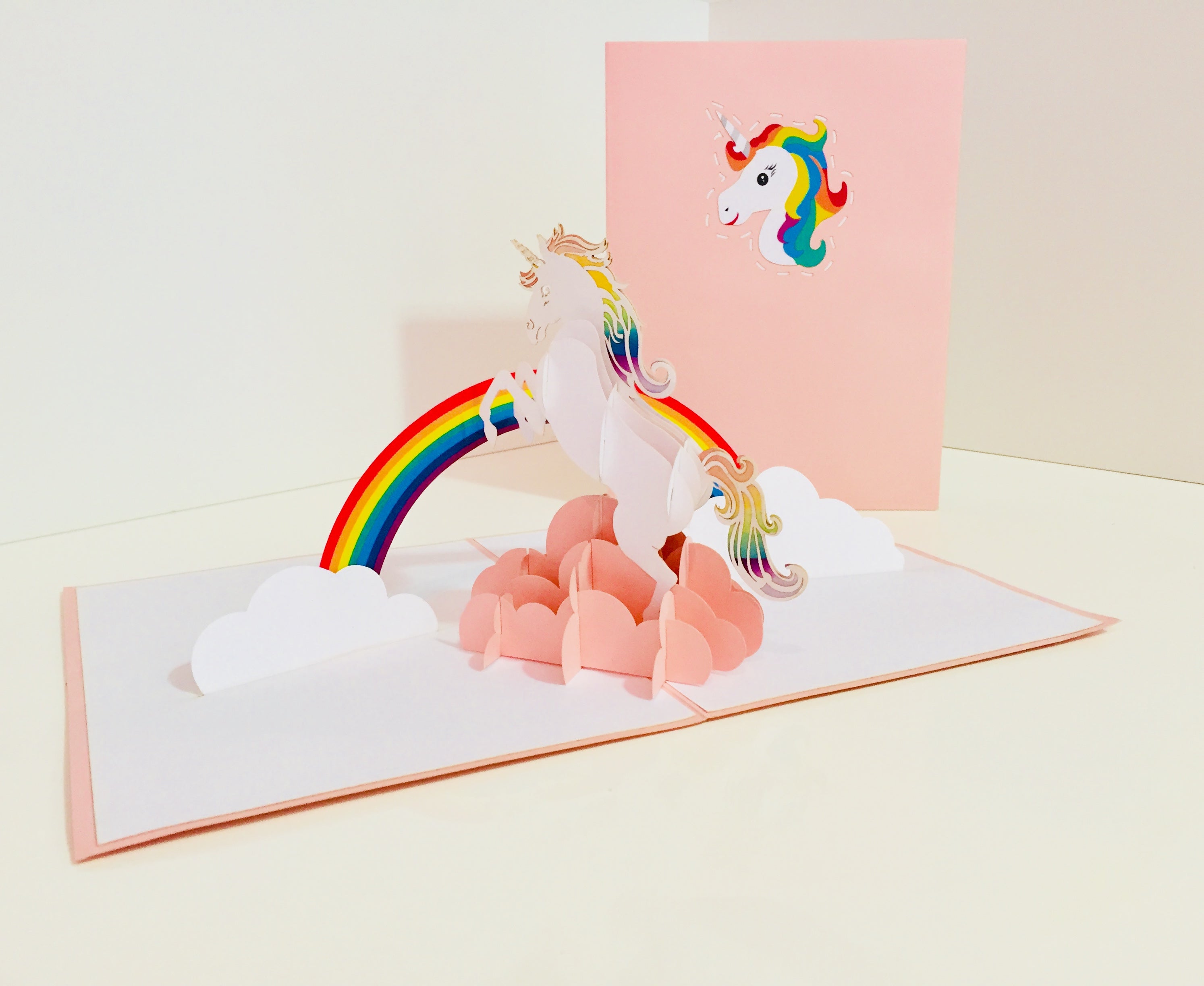 Super Cute Fairy Unicorn Origami Pop Cards 3D Pop Up Greeting Card Happy Birthday Thank You Handmade Gift Thinking of You Blank Card for Any Occasion Happy Mother's Day Australiana Celebrate the Beauty of Animals Perfect Gift for Girl (Copy)