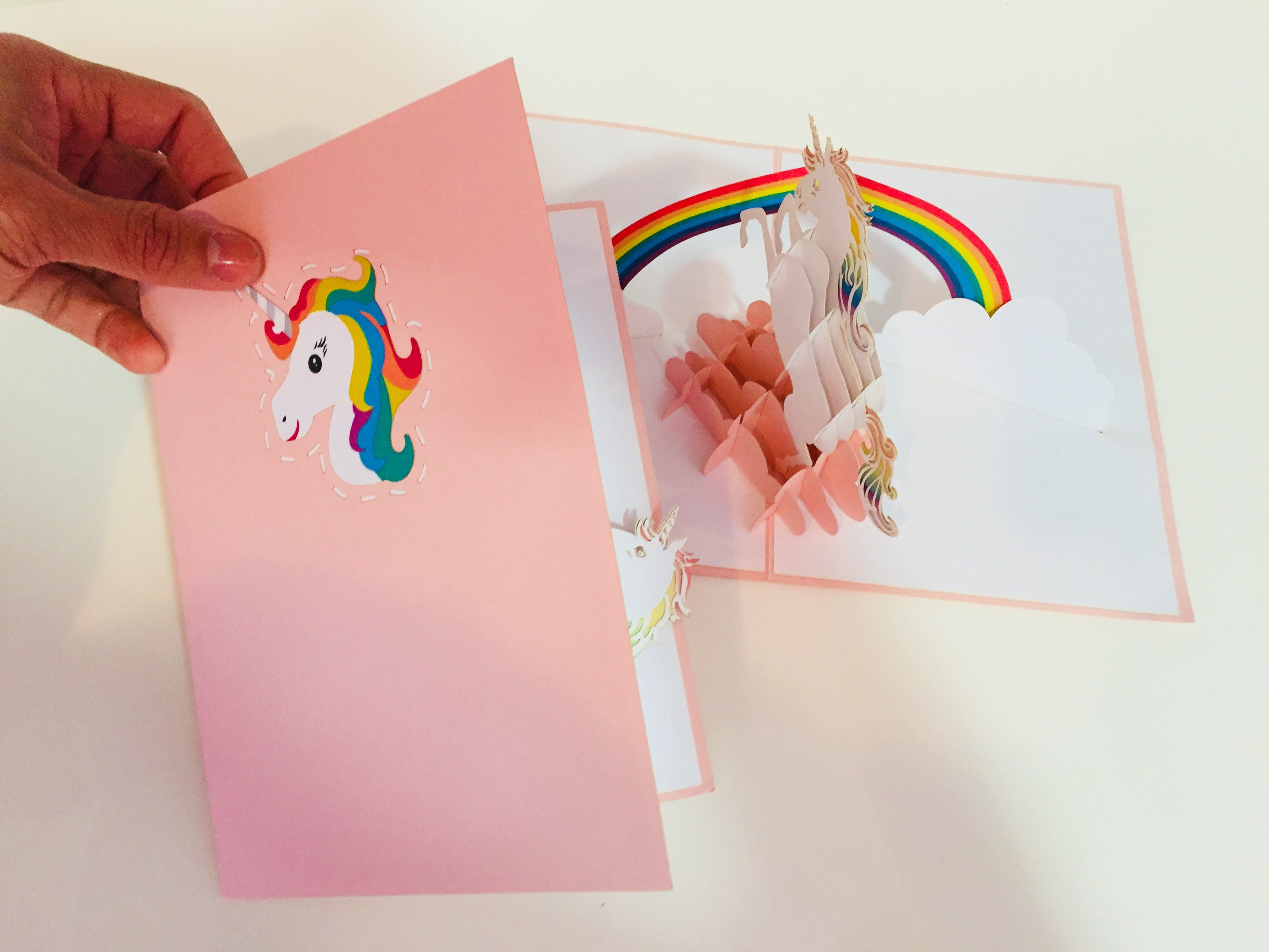 Super Cute Fairy Unicorn Origami Pop Cards 3D Pop Up Greeting Card Happy Birthday Thank You Handmade Gift Thinking of You Blank Card for Any Occasion Happy Mother's Day Australiana Celebrate the Beauty of Animals Perfect Gift for Girl (Copy)