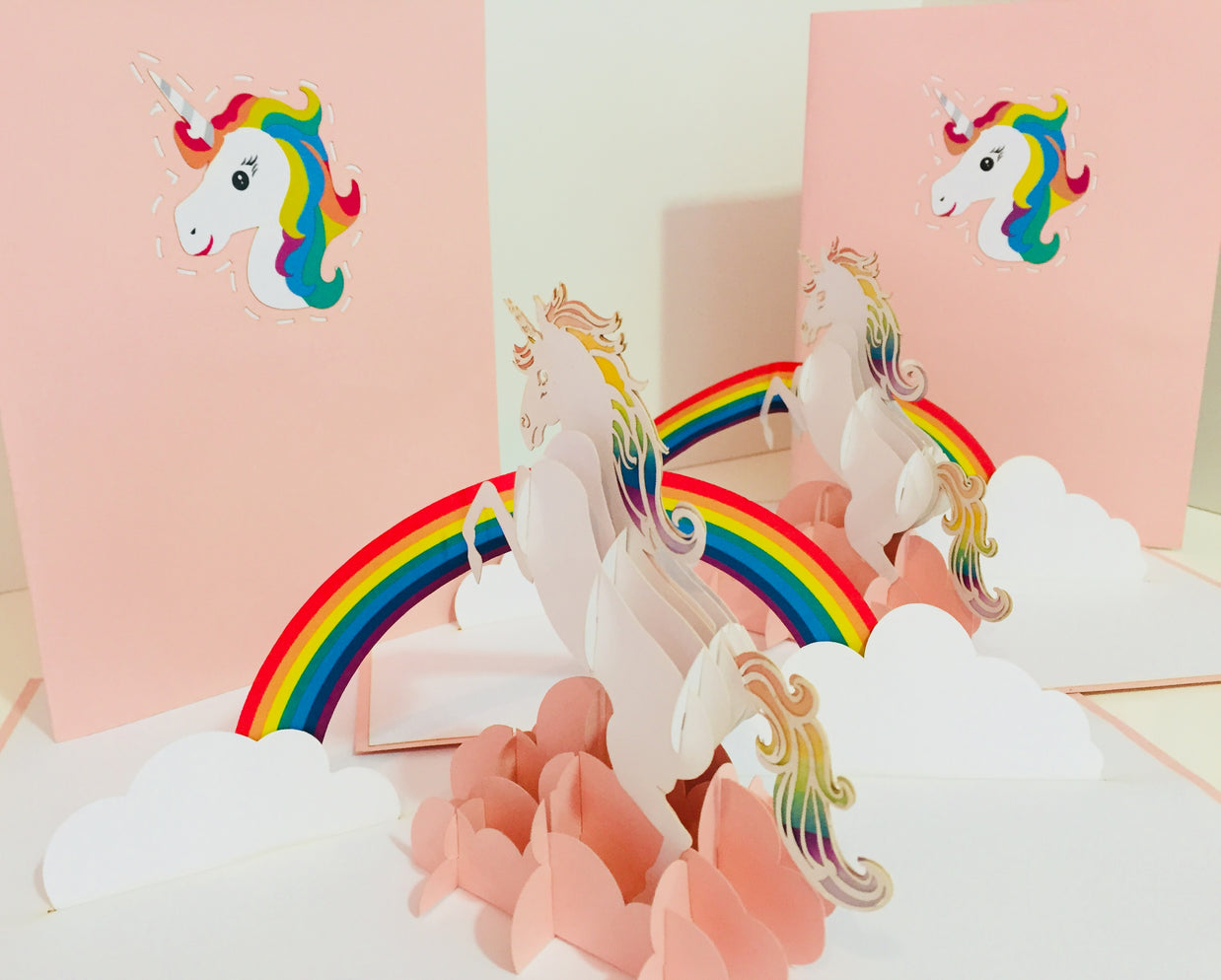 Super Cute Fairy Unicorn Origami Pop Cards 3D Pop Up Greeting Card Happy Birthday Thank You Handmade Gift Thinking of You Blank Card for Any Occasion Happy Mother's Day Australiana Celebrate the Beauty of Animals Perfect Gift for Girl (Copy)