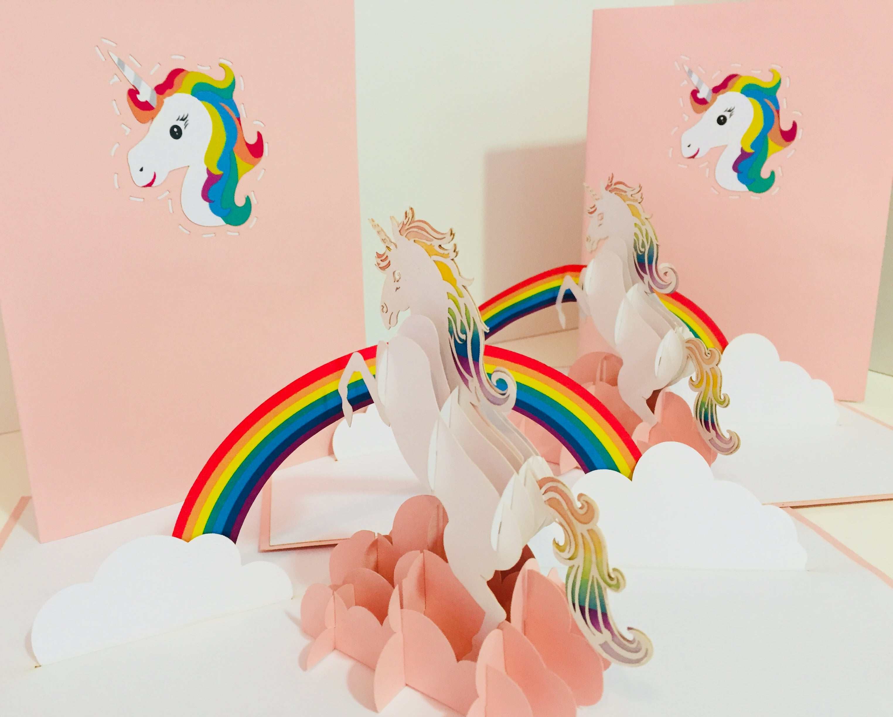 Super Cute Fairy Unicorn Origami Pop Cards 3D Pop Up Greeting Card Happy Birthday Thank You Handmade Gift Thinking of You Blank Card for Any Occasion Happy Mother's Day Australiana Celebrate the Beauty of Animals Perfect Gift for Girl (Copy)