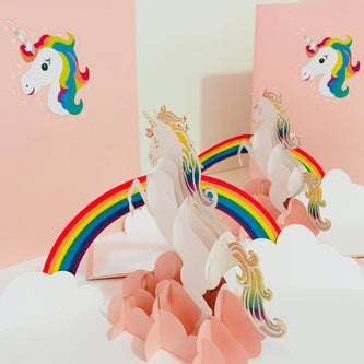 Super Cute Fairy Unicorn Origami Pop Cards 3D Pop Up Greeting Card Happy Birthday Thank You Handmade Gift Thinking of You Blank Card for Any Occasion Happy Mother's Day Australiana Celebrate the Beauty of Animals Perfect Gift for Girl (Copy)