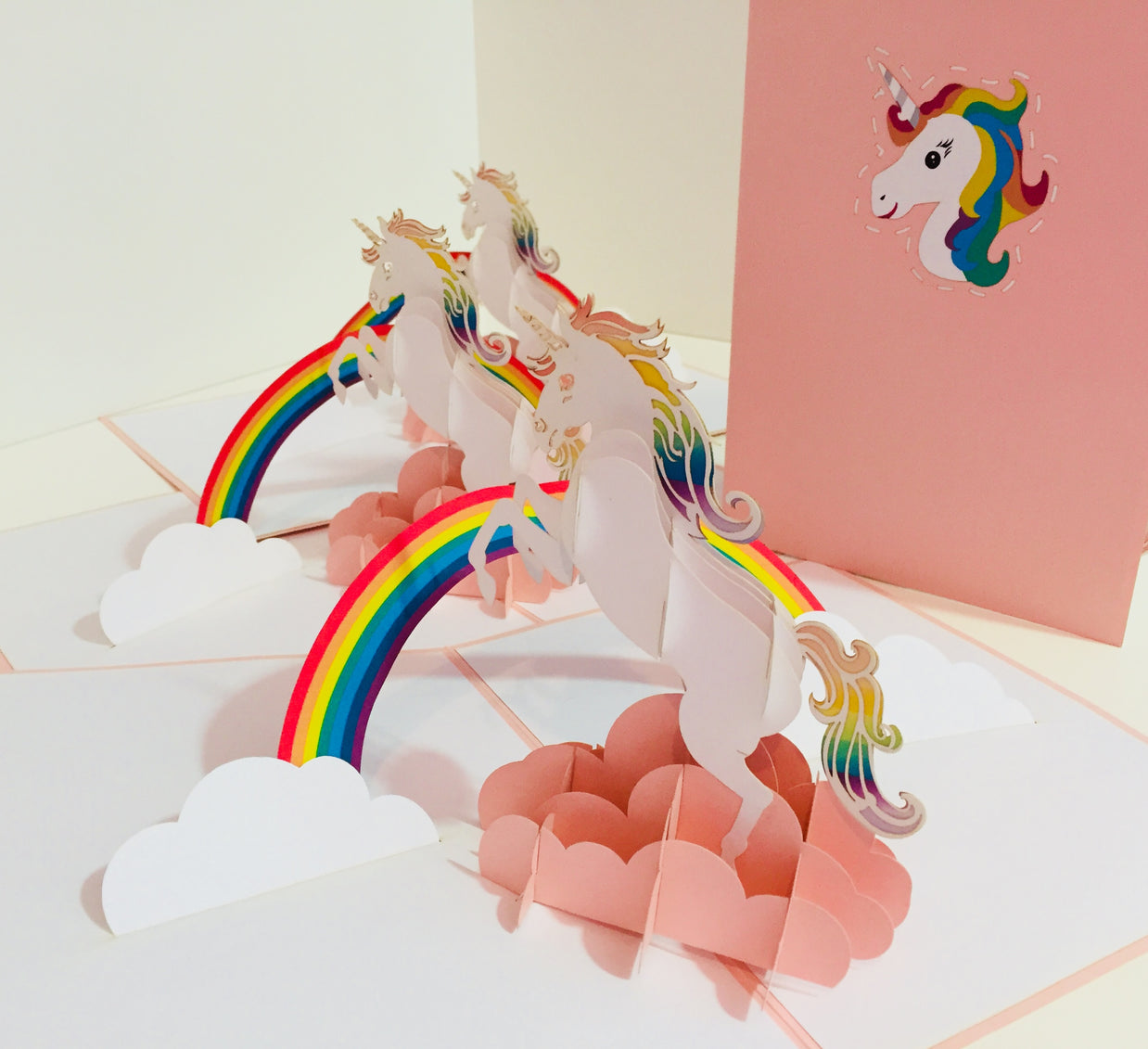 Super Cute Fairy Unicorn Origami Pop Cards 3D Pop Up Greeting Card Happy Birthday Thank You Handmade Gift Thinking of You Blank Card for Any Occasion Happy Mother's Day Australiana Celebrate the Beauty of Animals Perfect Gift for Girl (Copy)