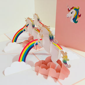 Super Cute Fairy Unicorn Origami Pop Cards 3D Pop Up Greeting Card Happy Birthday Thank You Handmade Gift Thinking of You Blank Card for Any Occasion Happy Mother's Day Australiana Celebrate the Beauty of Animals Perfect Gift for Girl (Copy)