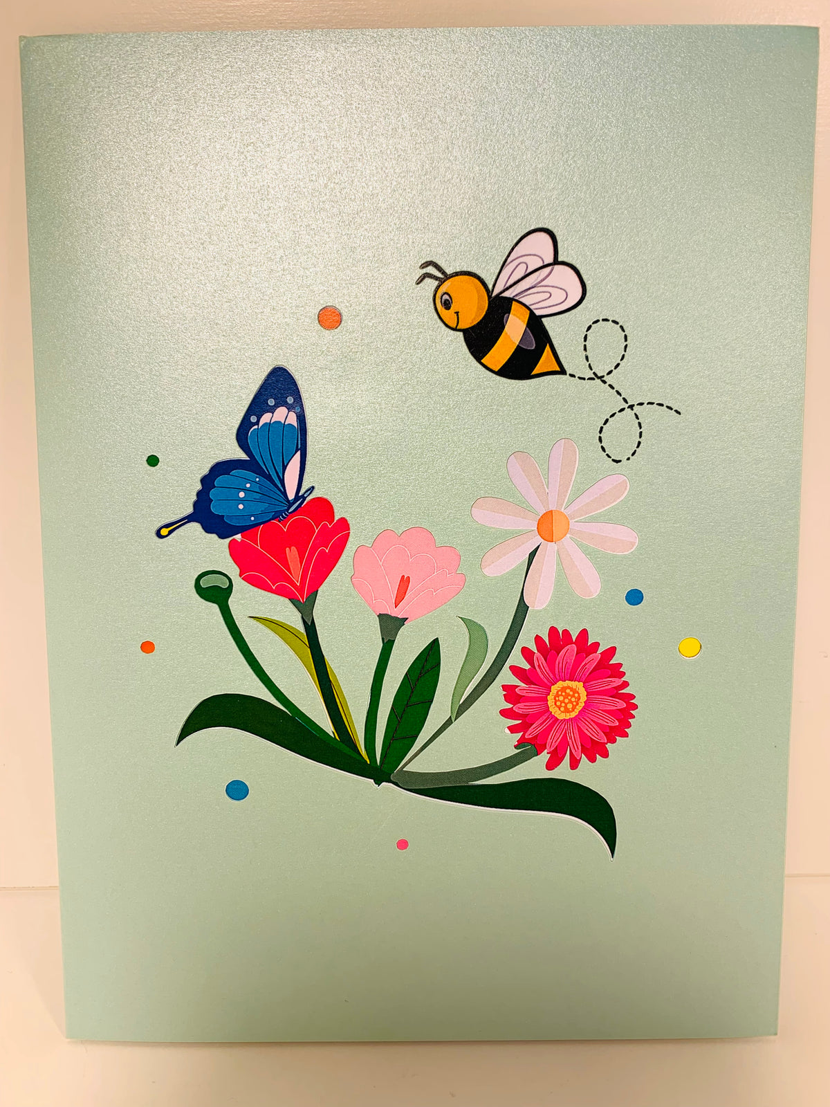 Sweetheart Spring Garden & Flowers THINKING OF YOU 3D POP UP GREETING CARD - Created by Origami Pop Cards Australian Design & Handmade 3D Pop Up Magical Paper Cards, Handmade Pop Up Cards Happy Valentine's Day Celebrate Love Heart Fell and Romantic
