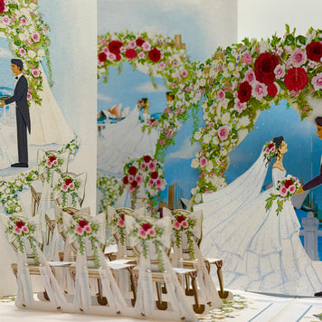 Sydney Harbour Wedding with Bride & Groom 3D POP UP GREETING CARD - Created by Origami Pop Cards – 3D Pop Up Greeting Cards, Australian Design & Handmade, 3D Pop Up Magical Paper Cards, Handmade Pop Up Cards Celebrate Love Anniversary Heart Fell Romantic