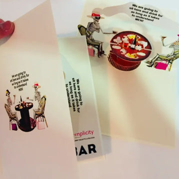 Tea Room & Skeletons Origami Pop Cards 3D Pop Up Greeting Card Happy Halloween Best Wishes Blank Card Fun Party Cheer Gift Happy Holidays Thank You Handmade Celebrate the Special Day