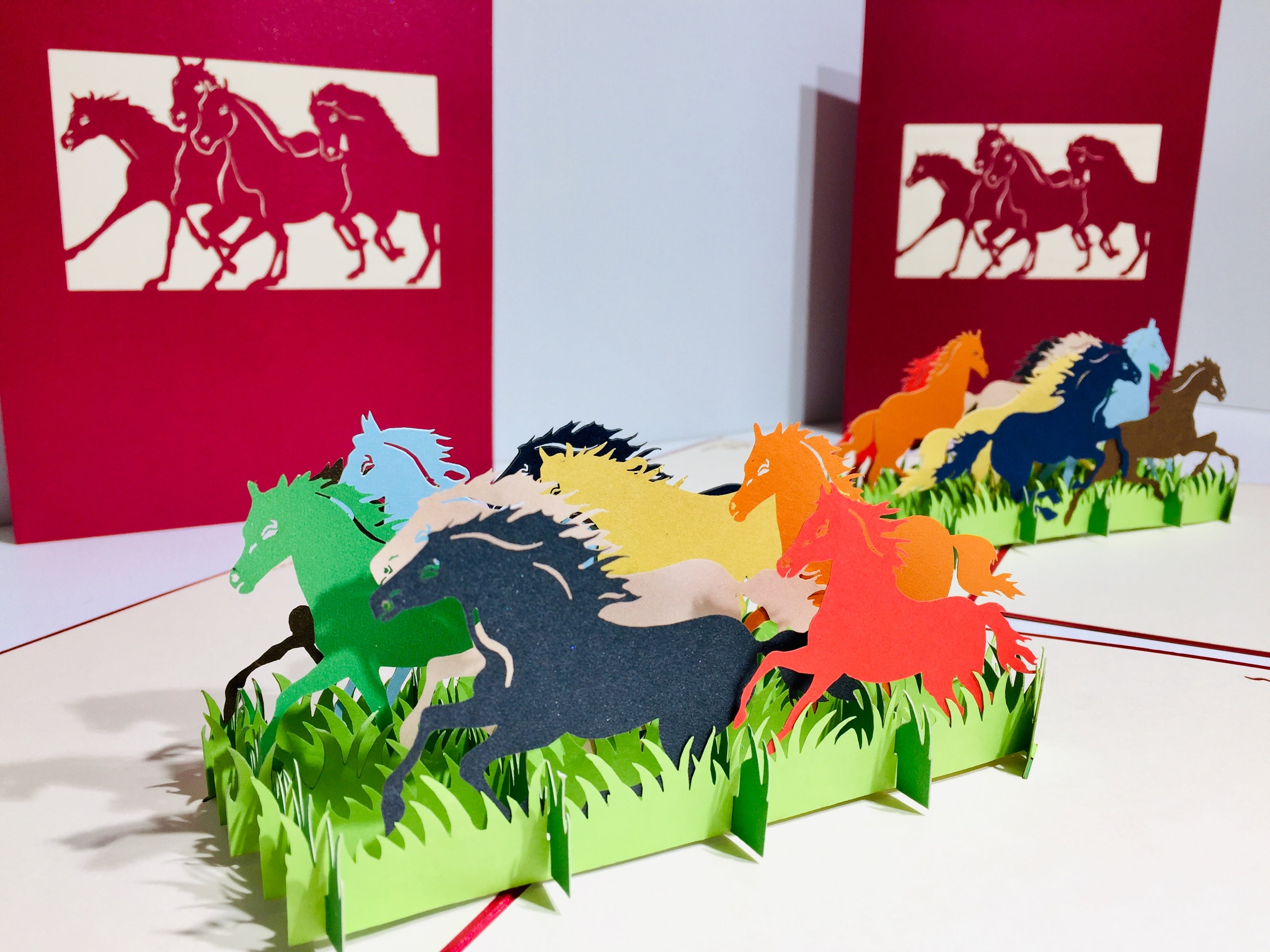 The Horse Spirit Animal Origami Pop Cards 3D Pop Up Greeting Card Happy Birthday Thank You Handmade Gift Thinking of You Blank Card for Any Occasion Happy Mother's Day Happy Father's Australiana Celebrate the Beauty