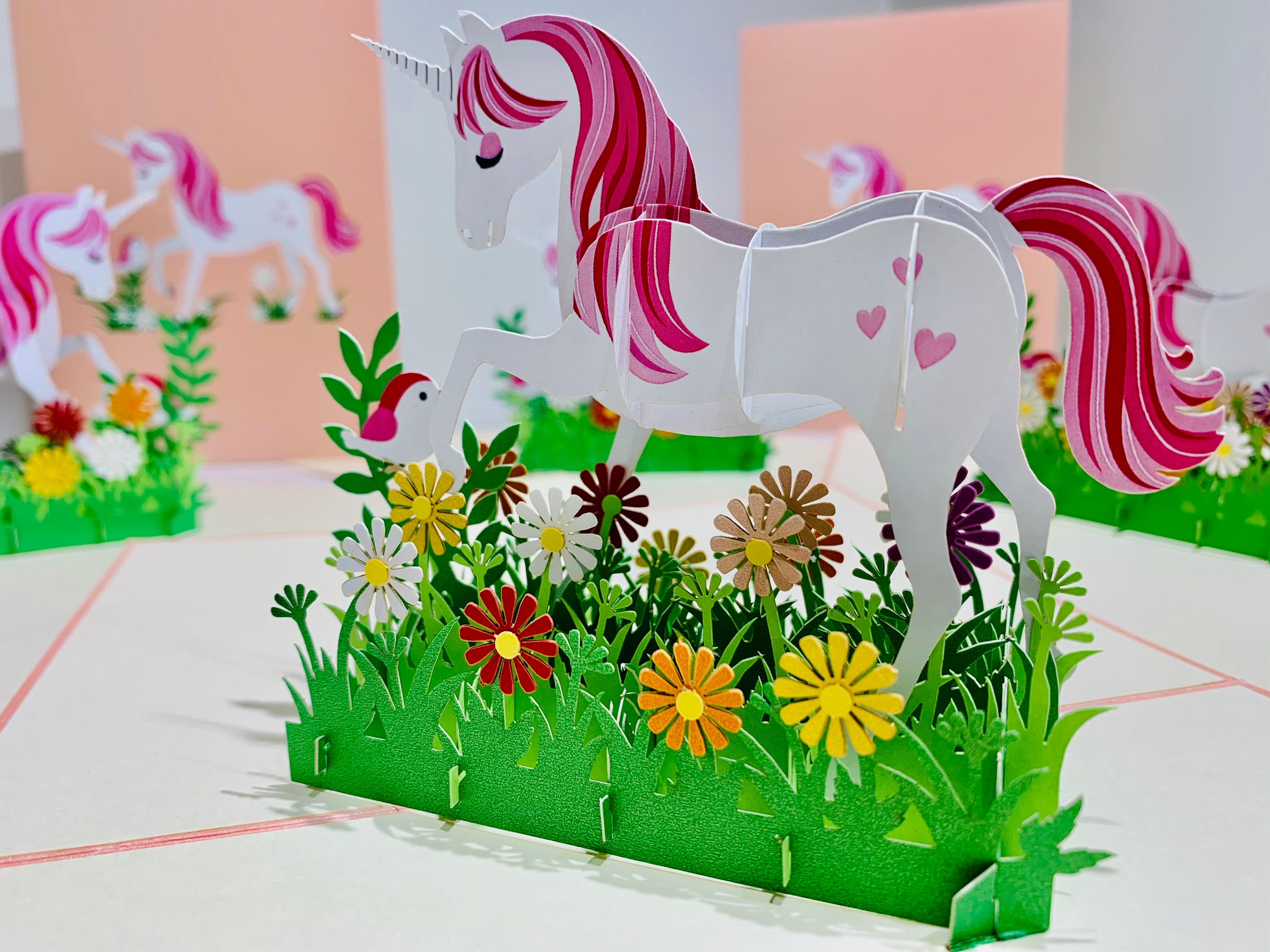 Super Cute Fairy Unicorn Origami Pop Cards 3D Pop Up Greeting Card Happy Birthday Thank You Handmade Gift Thinking of You Blank Card for Any Occasion Happy Mother's Day Australiana Celebrate the Beauty of Animals Perfect Gift for Girl